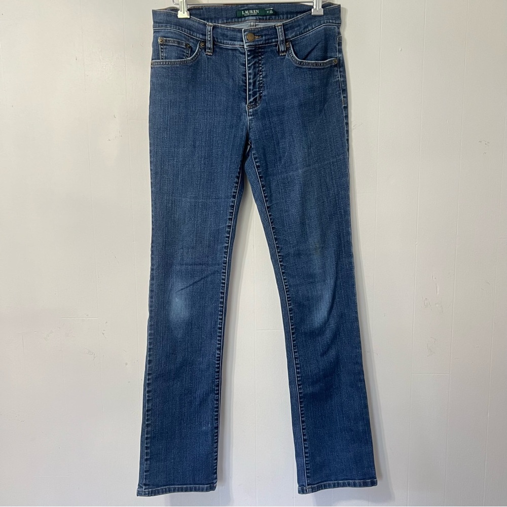Lauren Ralph Lauren Classic Straight Fit Mid Rise Denim Jeans Size 6